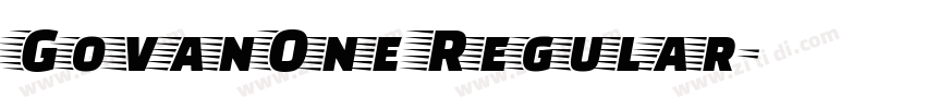 GovanOne Regular字体转换